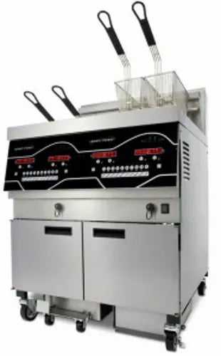 Henny Penny Four Well Open Fryer with Fully Programmable Control System and Press Button Integrated Filtering Technology EEG 244 -FFFF. - Hospitality Connect