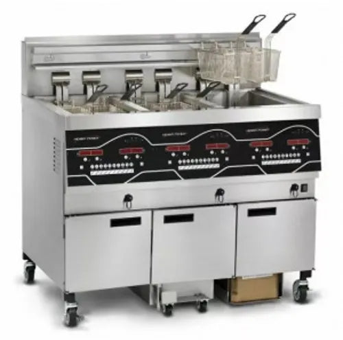 Henny Penny Triple Well Open Fryer with Fully Programmable Control System and Press Button Integrated Filtering Technology EEG 243-FFF. - Hospitality Connect