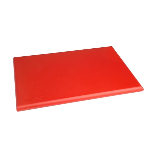 Hygiplas Extra Thick High Density Chopping Board Red - 600x450x25mm