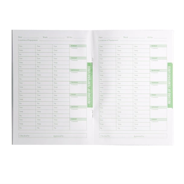 Multistem Thermometer F338 with Temperature Log Book J201 - Hospitality Connect