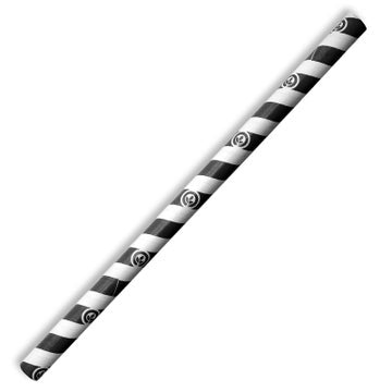 BIOPAK 10mm Jumbo Black Stripe BioStraw 2500 Units - Hospitality Connect