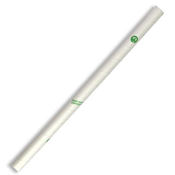 BIOPAK 10mm Jumbo White BioStraw 2500 Units - Hospitality Connect