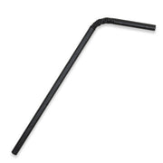 Biopak 6mm Regular Black Bendy BioStraw 2500 units - Hospitality Connect
