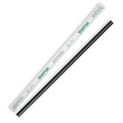 Biopak 6mm Individual Wrapped Regular Black BioStraw 2500 units - Hospitality Connect