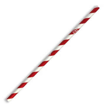 Biopak 6mm Regular Red Stripe BioStraw 2500 units - Hospitality Connect