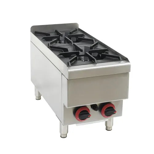 GASMAX Benchtop LPG 2 Burner Cooktop JUS-TR-2LPG. - Hospitality Connect