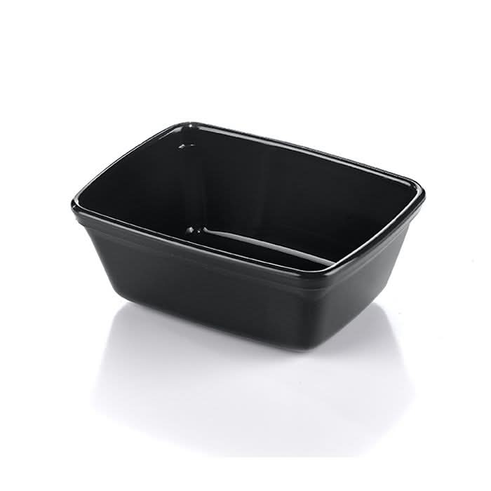 Aladdin Temp-Rite 6 oz. Rectangular Non-insulated Soup Bowl, Black Box of 100 K239 - Hospitality Connect