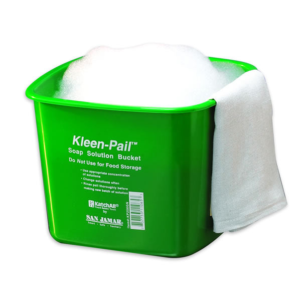 San Jamar Kleen-Pail in Green for Soap Solutions  KP196GN - Hospitality Connect