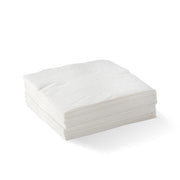 BIOPAK 2-Ply White Corner Embossed Cocktail BioNapkin 2000 Units - Hospitality Connect