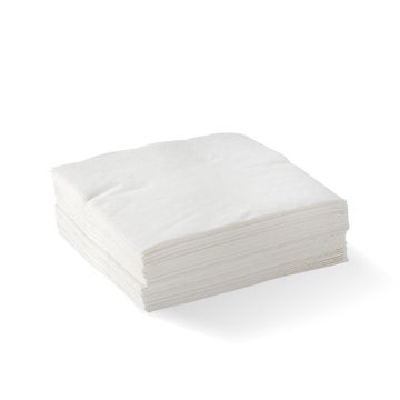 BIOPAK 2-Ply White Corner Embossed Cocktail BioNapkin 2000 Units - Hospitality Connect