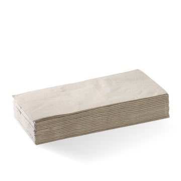 BIOPAK 2-Ply 1/8 Fold Natural Dinner BioNapkin 1000 Units - Hospitality Connect