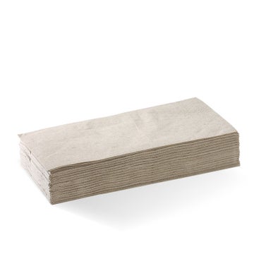 BIOPAK 2-Ply 1/8 Fold Natural Quilted Dinner BioNapkin 1000 Units - Hospitality Connect