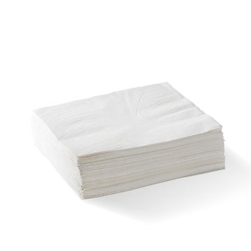 BIOPAK 2-Ply 1/4 Fold White Lunch BioNapkin 2000 Units - Hospitality Connect
