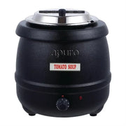Apuro Black Soup Kettle 10Ltr  L715-A - Hospitality Connect