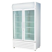 Thermaster 1000L Colourbond Upright Beverage Fridge 2 Doors White LG-1000P. - Hospitality Connect