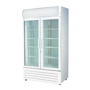 Thermaster 580L Double glass door colourbond upright drink fridge LG-580P. - Hospitality Connect