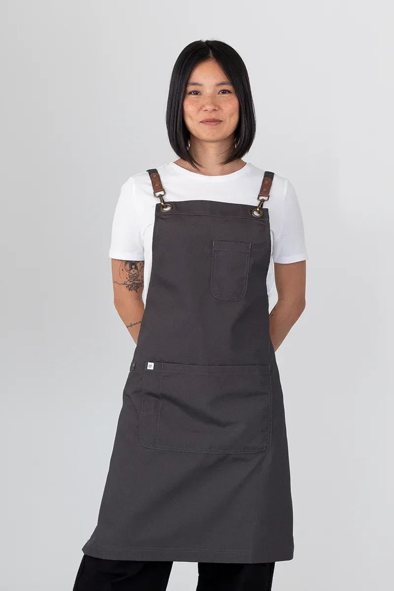 Aussie Chef Luna Slate Grey Aprons