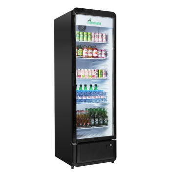 Thermaster SDC-343B 343L Upright Glass Door Beverage Fridge