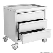 Modular Mobile Work Stand with 3 Drawers MDS-6-700. - Hospitality Connect