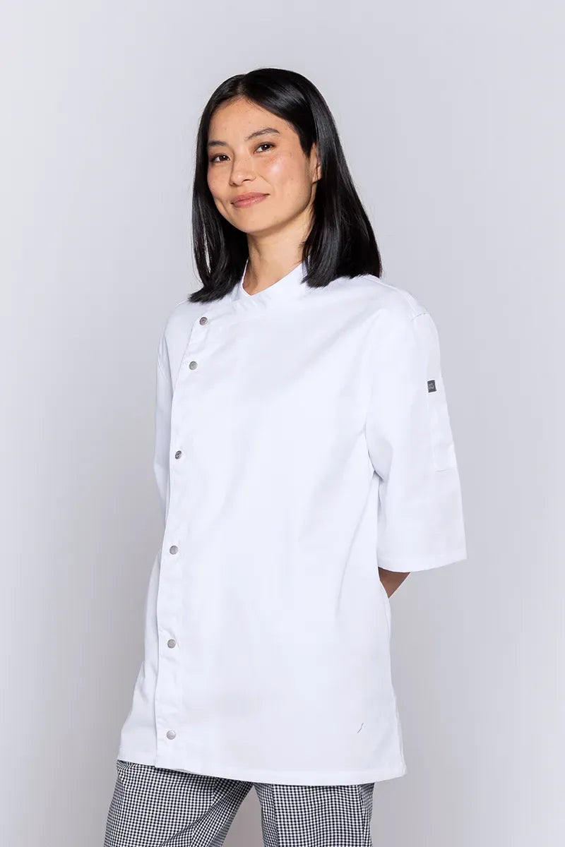 Aussie Chef Tunic White Short Sleeves-XL Jacket