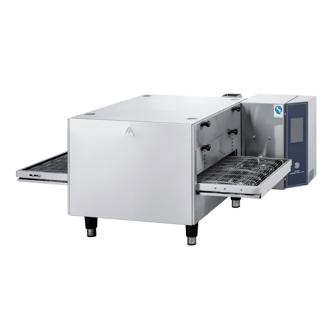 16x20'' cavity benchtop hot-air impingement electric conveyor oven with built-in catalytic fume module 1400x826x467 - NTE-1620-T