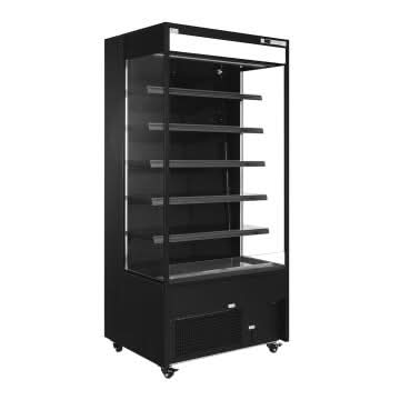 Thermaster 540L Black Open beverage display with LED lighting OC-1220B