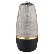 Cole & Mason Bridgwater pepper mill with stainless steel finish and ergonomic design for fresh ground pepper.