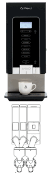 Animo Optivend 32s Touch Automatic Coffee Machine - Hospitality Connect