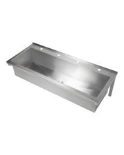 3Monkeez Pattern 4 Trough with Wall Brackets, 1800mm length, 50mm centre overlap, made of durable 304 stainless steel.