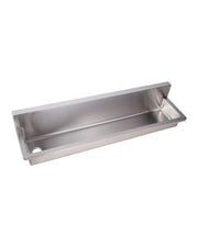 3Monkeez PWD Trough with Wall Brackets. 60mm Boxed Splashback.  900mm Left