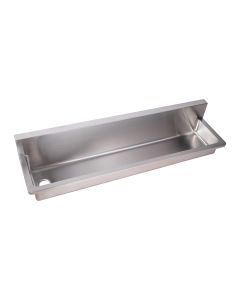 3Monkeez PWD Trough with Wall Brackets. 60mm Boxed Splashback.  900mm Left