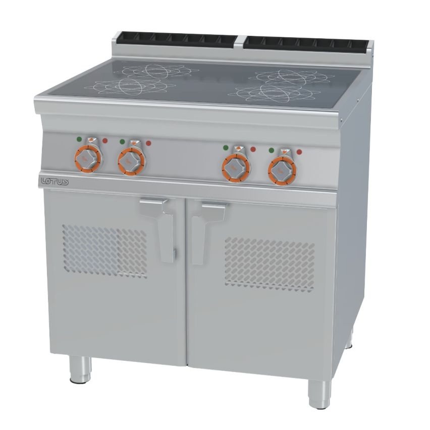 Lotus PCI-78ET Electric 4 Zone Induction Boiling Unit on Cupboard Base - Hospitality Connect