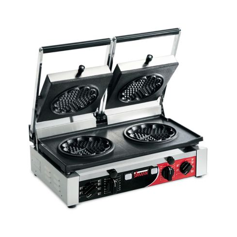 Sirman PD Waffe Cast Iron Double-Head Waffle Grill