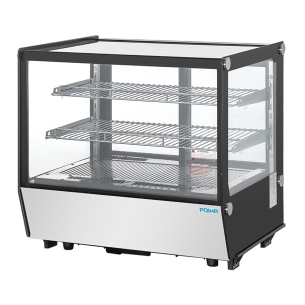 Polar G-Series Counter Display Merchandiser Square Glass - 120Ltr - Hospitality Connect
