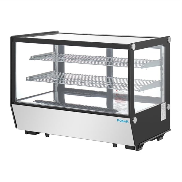 Polar G-Series Counter Display Merchandiser Square Glass - 160Ltr - Hospitality Connect