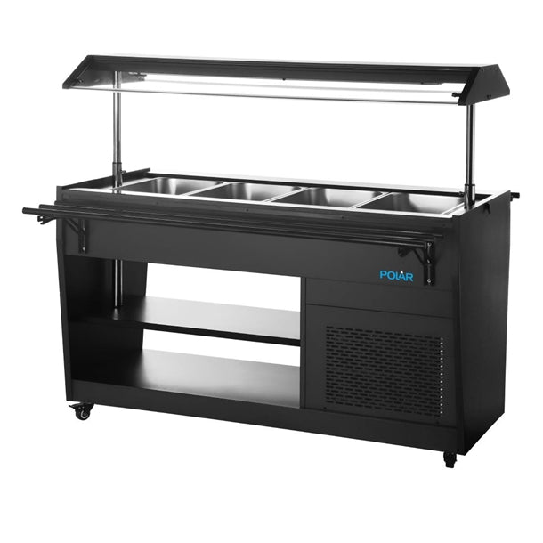 Polar G-Series Refrigerated Buffet Bar in Black - Hospitality Connect