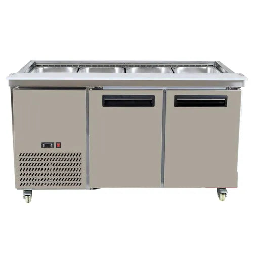 Thermaster  Bench Station Two Door - 4x11 GN Pans PG150FA-B. - Hospitality Connect