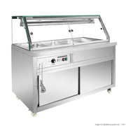 Thermaster Heated Food Display with Glass Top Hold PG150FE-XG