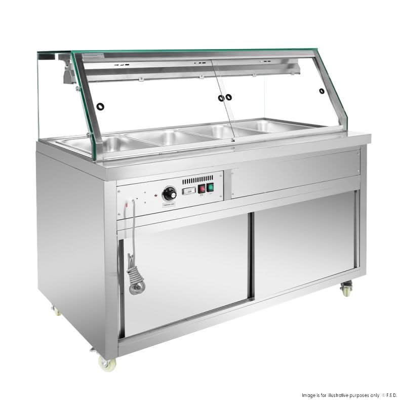 Thermaster Heated Food Display with Glass Top Hold PG150FE-XG