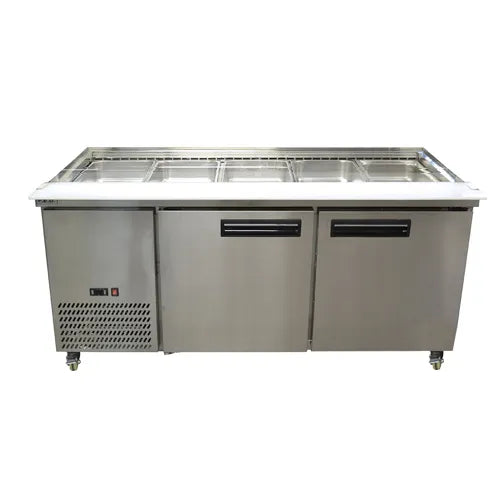 Thermaster Bench Station Two Door - 5×11 GN Pans PG180FA-B. - Hospitality Connect