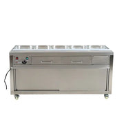 Thermaster Heated Bain Marie Food Display without Glass Top - PG180FE-B. - Hospitality Connect