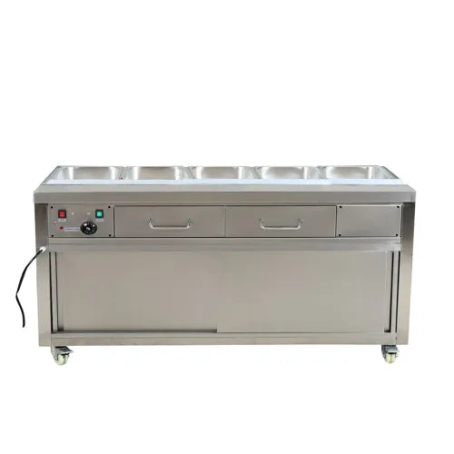 Thermaster Heated Bain Marie Food Display without Glass Top - PG180FE-B. - Hospitality Connect