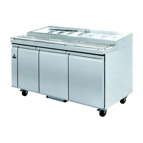 Thermaster Three door DELUXE Pizza Prep Bench PWB150. - Hospitality Connect