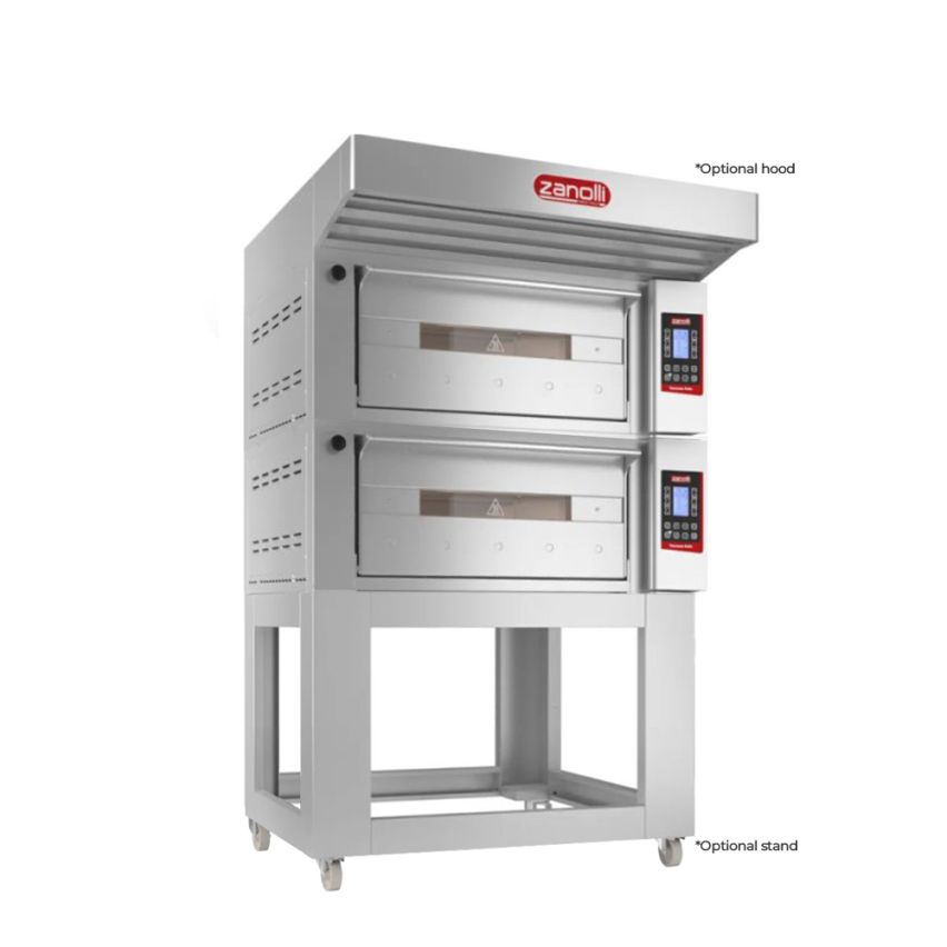Zanolli Teorema Polis 2/MC26-2 Double Deck Bakery Oven – 2 + 2 Tray (400 x 600) Capacity POM2E06A-2