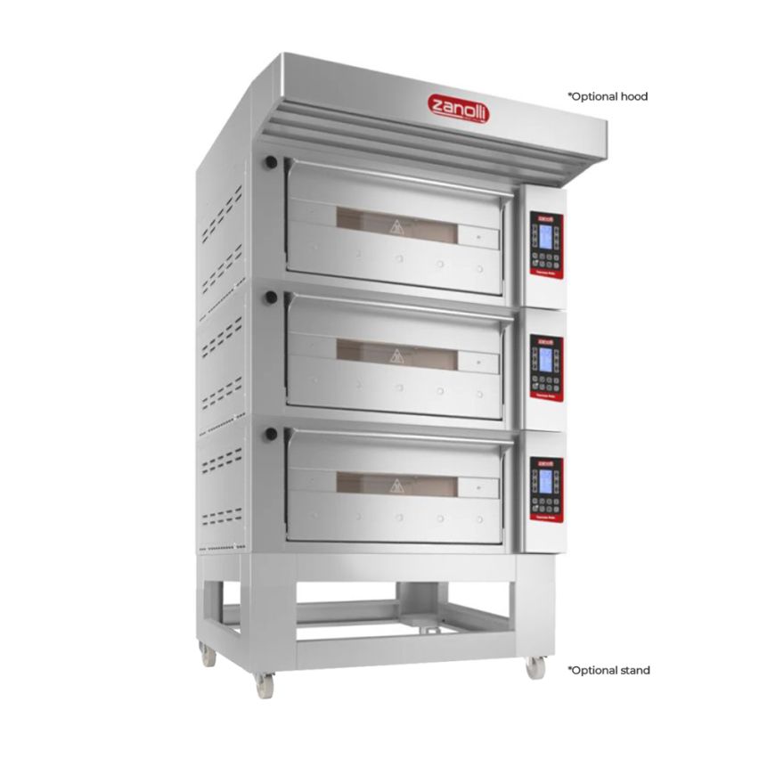 Zanolli Teorema Polis 2/MC26-3 Triple Deck Bakery Oven – 2 + 2 + 2 Tray (400 x 600) Capacity POM2E06A-3