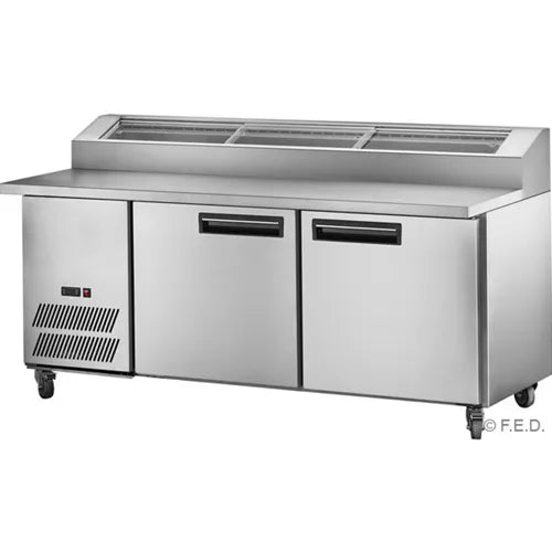 Thermaster two large door DELUXE Pizza Prep Bench PPB18. - Hospitality Connect