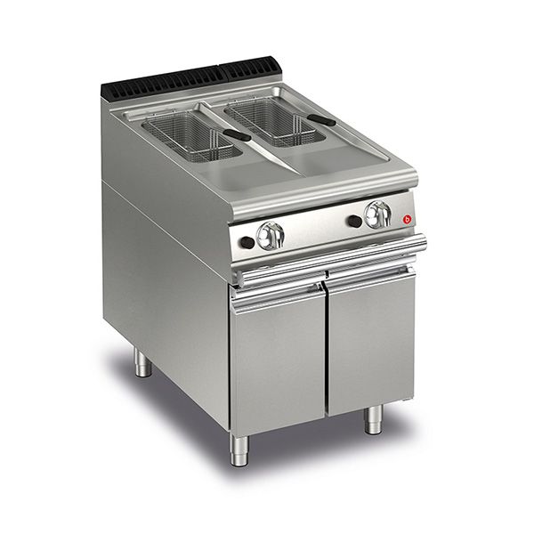 BARON 10+10L Split Pot Gas Deep Fryer With Piezo Ignition - Hospitality Connect