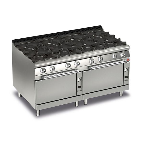 BARON 8 Burner Gas Cook Top With 2 Gas Ovens - Hospitality Connect