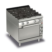 BARON 4 Burner Gas Cook Top With Gas Oven - Hospitality Connect