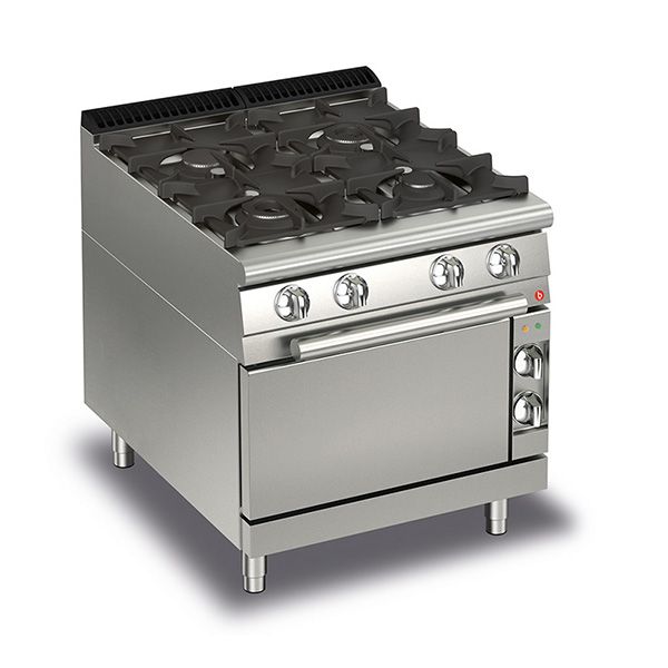 BARON 4 Burner Gas Cook Top With Gas Oven - Hospitality Connect
